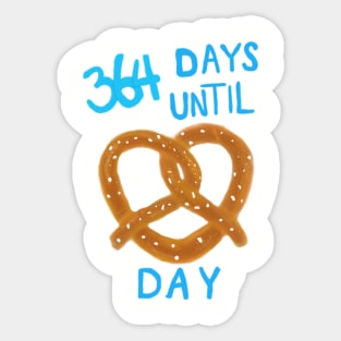 364 pretzel day Sticker